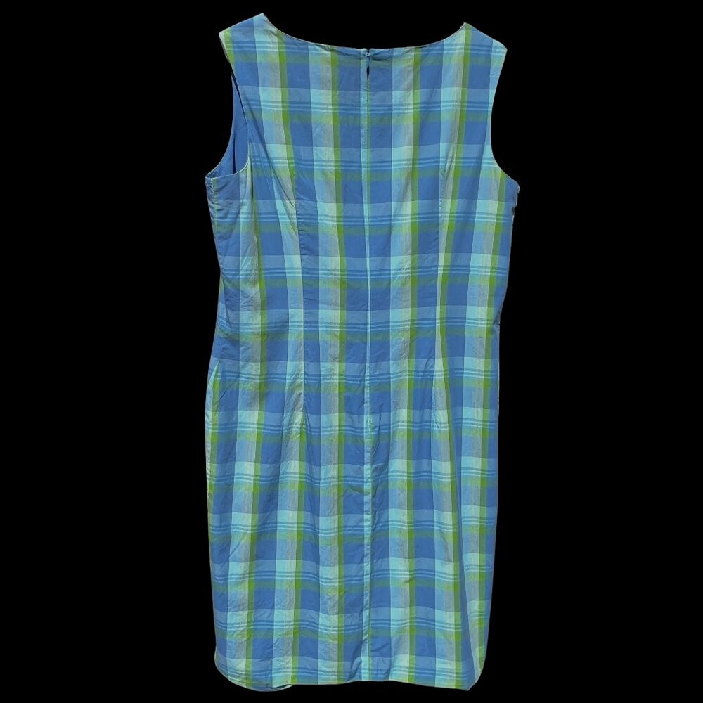 Casual Corner Annex Plaid Sheath Dress Sz 12 🎉2X Host Pick🎉 - Picture 5 of 13